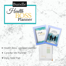 Load image into Gallery viewer, Ultimate Health &amp; Care Bundle: Medical Planner, Care for Me Planner &amp; Daily Task Notepad
